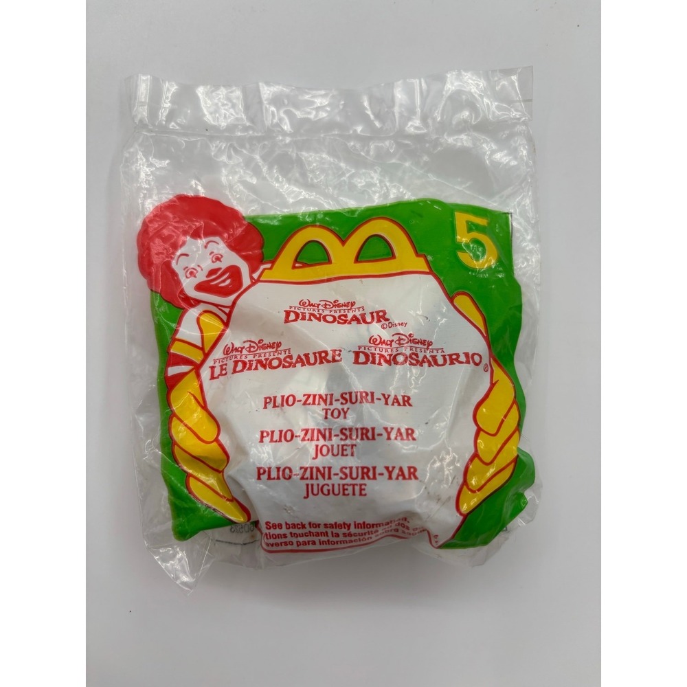 2000 DInosaur McDonald's Happy Meal Toy #5 PLIO-ZINI-SURI-YAR‎ Sealed